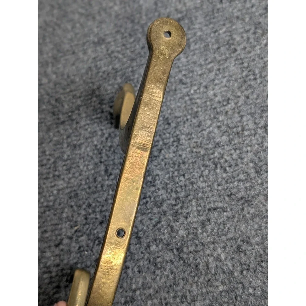 Vintage Brass Duck Goose Head Double Wall Mounted Hook Hanger  7
